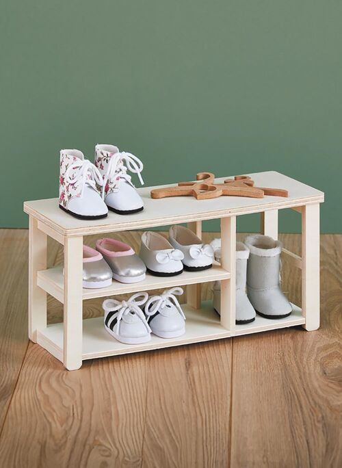Kit meuble chaussures en bois, 27 x 12,5 cm