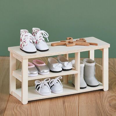 Kit meuble chaussures en bois, 27 x 12,5 cm