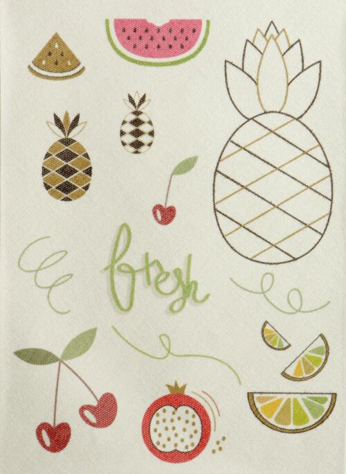 Planche  Fruits pour customisation, 22 x 30 cm, Bergère de France