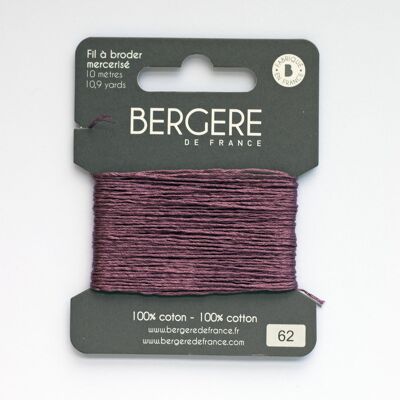 Filo da ricamo ribes nero 100% cotone, 10 metri, Bergère de France