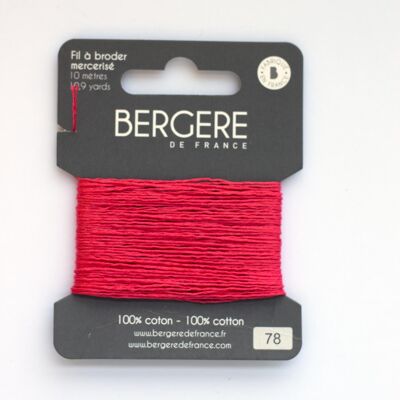 Geranien-Stickgarn, 100 % Baumwolle, 10 Meter, Bergère de France