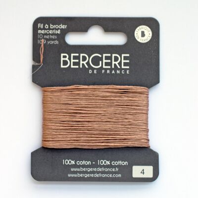 Hilo para bordar ciervo beige 100% algodón, 10 metros, Bergère de France