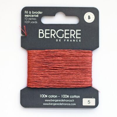 Filo da ricamo Warbler 100% cotone, 10 metri, Bergère de France