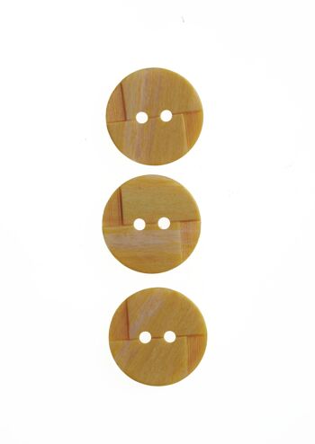 Lot de 6 boutons Ø 18 mm Jaune 2