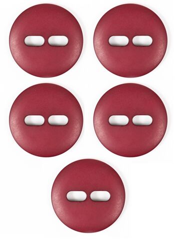 Lot de 5 boutons Ø 34 mm Prune 2