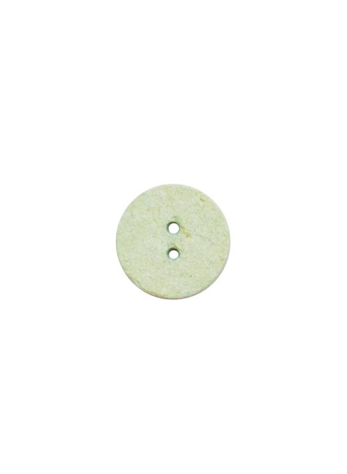 Lot de 6 boutons coton recyclé vert Ø 18 mm