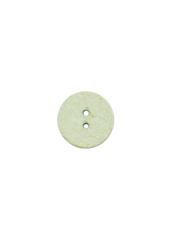 Lot de 6 boutons coton recyclé vert Ø 18 mm 1
