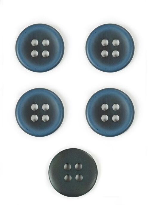 Lot de 5 boutons marine Ø 34 mm