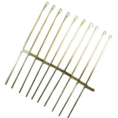 Lot de 10 aiguilles métal pour machine à tricoter, Silver - 54309