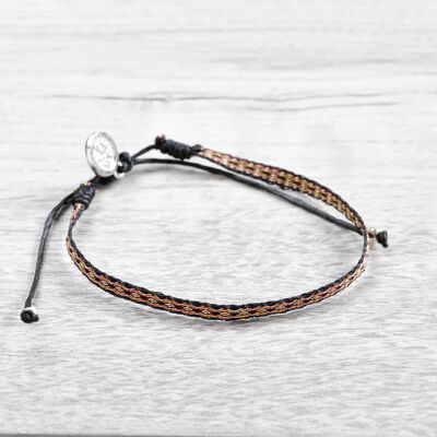 Karangasem Handwoven Surf Anklet - Black