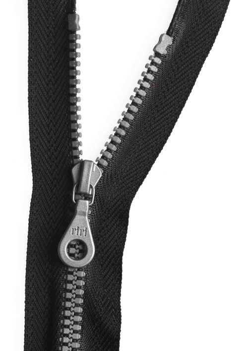 Fermeture séparable noire 55 cm - 68122