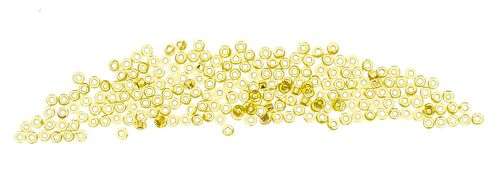 Lot de paillettes et perles irisées dorées