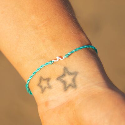 The Wave Project Miniature Wave Bracelet - Turquoise