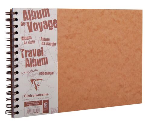 Album de voyage Age bag tabac, 29,7 x 21 cm