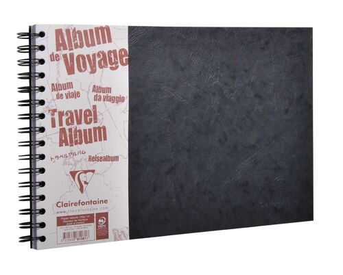 Album de voyage Age bag noir, 29,7 x 21 cm