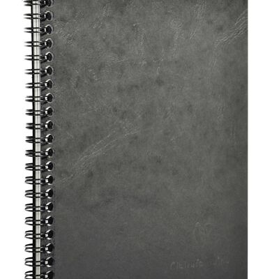 Cuaderno americano 3 bolsillos gris, 14,8 x 21 cm