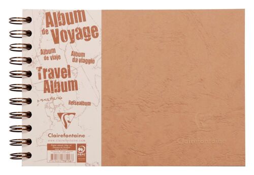 Album de voyage Age bag tabac, 21 x 14,8 cm