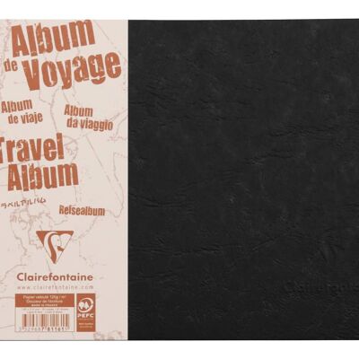 Borsa Age album da viaggio nera, 21 x 14,8 cm