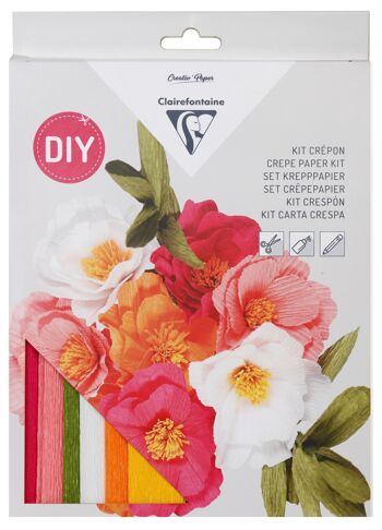 Kit fleurs papier crépon 1