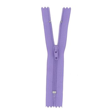 Fermeture nylon non séparable parme, 30 cm