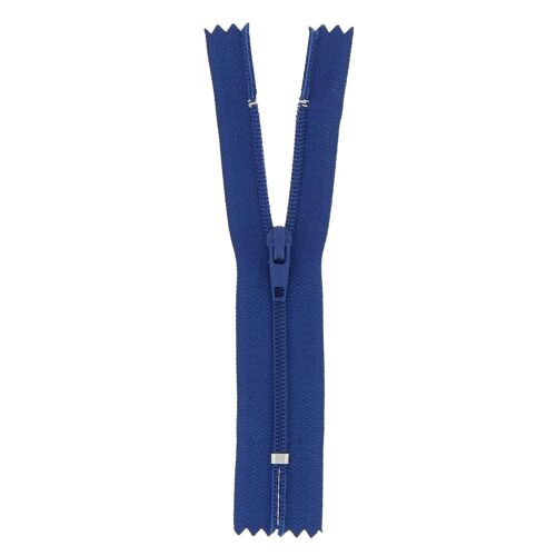 Fermeture nylon non séparable bleu jean, 60 cm