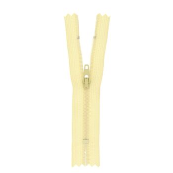 Fermeture nylon non séparable crème, 40 cm