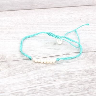 Lahaina Pearl Friendship Bracelet - Turquoise