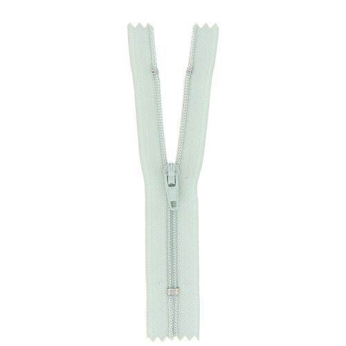 Fermeture nylon non séparable jade, 12 cm