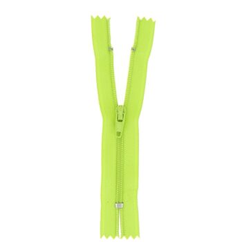 Fermeture nylon non séparable anis, 12 cm