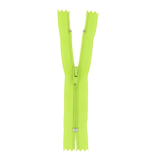 Fermeture nylon non séparable anis, 15 cm