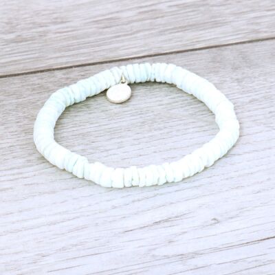 Padangbai Puka Shell Bracelet - White