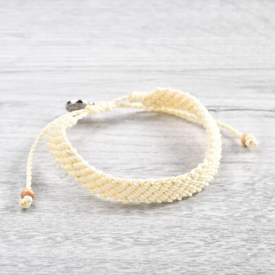 Keramas Handmade Surf Bracelet - Cream