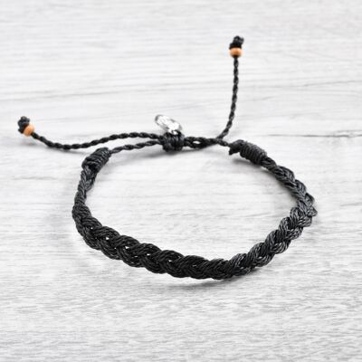 Medewi Handmade Surf Bracelet - Black