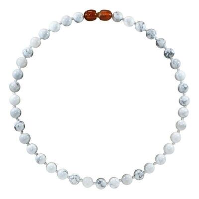 Howlite - Collana in pietra naturale per bebè