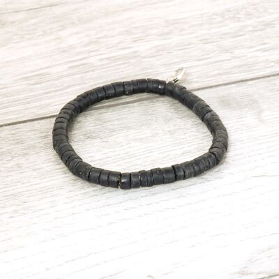 Suluban Wood Beaded Bracelet - Black
