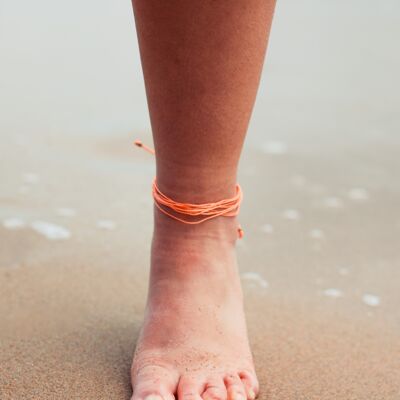 Malibu Surf Anklet - Peach