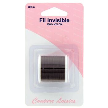 Bobine de fil invisible fumé 200 m