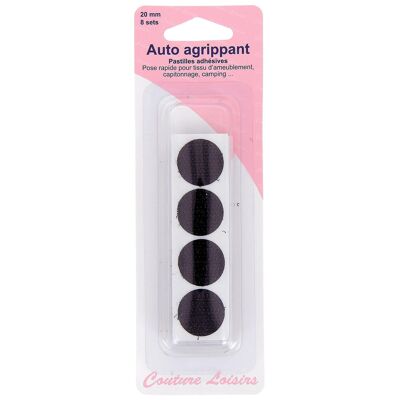 Almohadillas adhesivas negras 20 mm x 8 mm