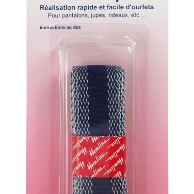 Ourlet rapide -20 mm x 2 m - col.marine