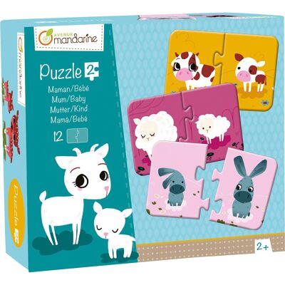 2-teiliges Puzzle, Mama, Baby