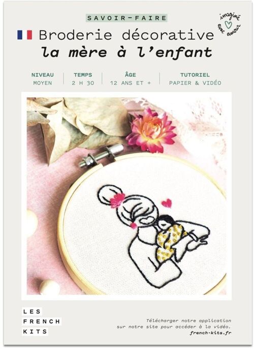 Broderie décorative - La mère & l'enfant