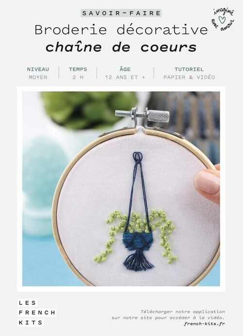 Broderie multi-points, Chaîne de cœurs