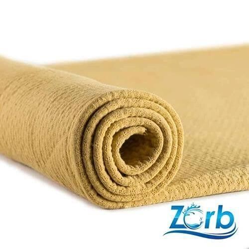 Tissu au mètre Zorb® absorbant, coton bio jaune