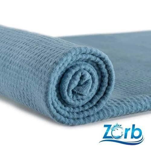 Tissu au mètre Zorb®absorbant, coton bio bleu