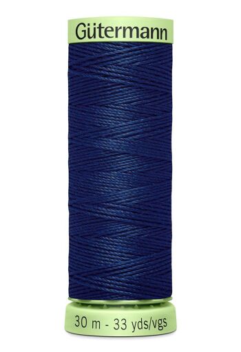 Fil Super Resistant 30 m polyester, bleu pétrole