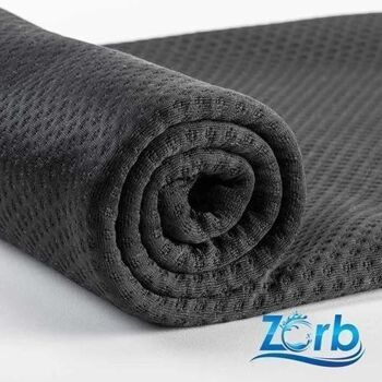 Tissu au mètre Zorb® absorbant, polyester noir