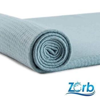 Tissu au mètre Zorb® absorbant, polyester bleu