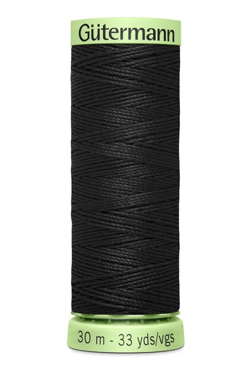 Fil Super Resistant 30 m polyester, noir