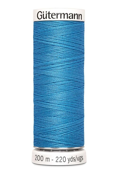 Fil tout coudre 200 m polyester, bleu 278