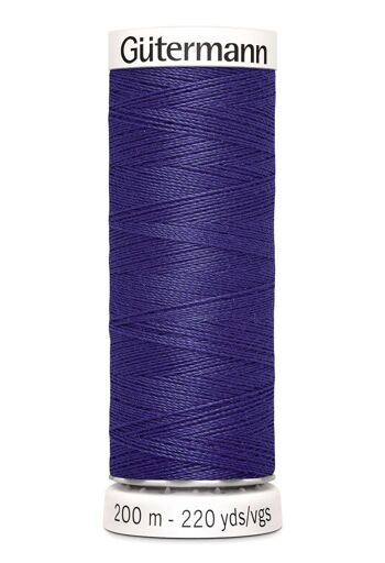 Fil tout coudre 200 m polyester, violet 463